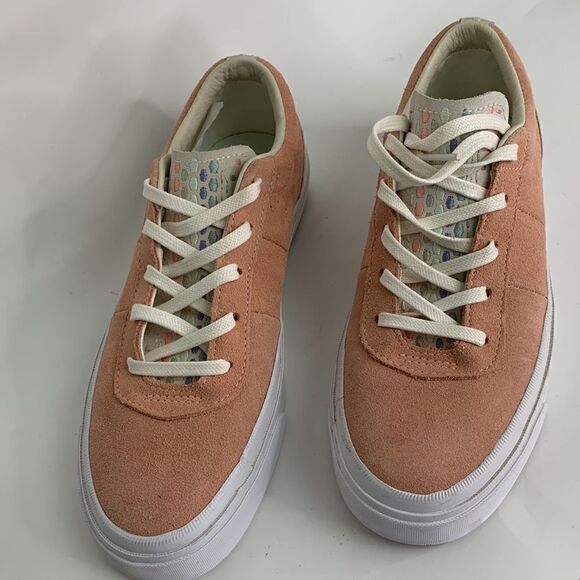 Converse All Star Peach Suede Sneakers - Picture 3 of 10